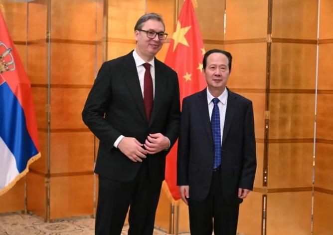 中國電建黨委書記、董事長丁焰章拜會塞爾維亞總統武契奇