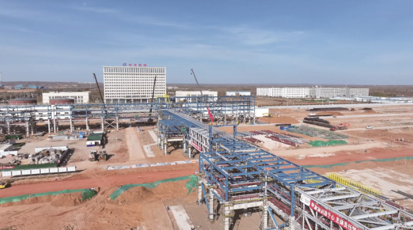 中天合創烏審旗風光制氫項目冬季施工